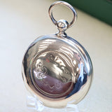 1884 ELGIN Pocket Watch Openface 18s Grade 7 Key Wind 7 Jewels Coin Silver Case