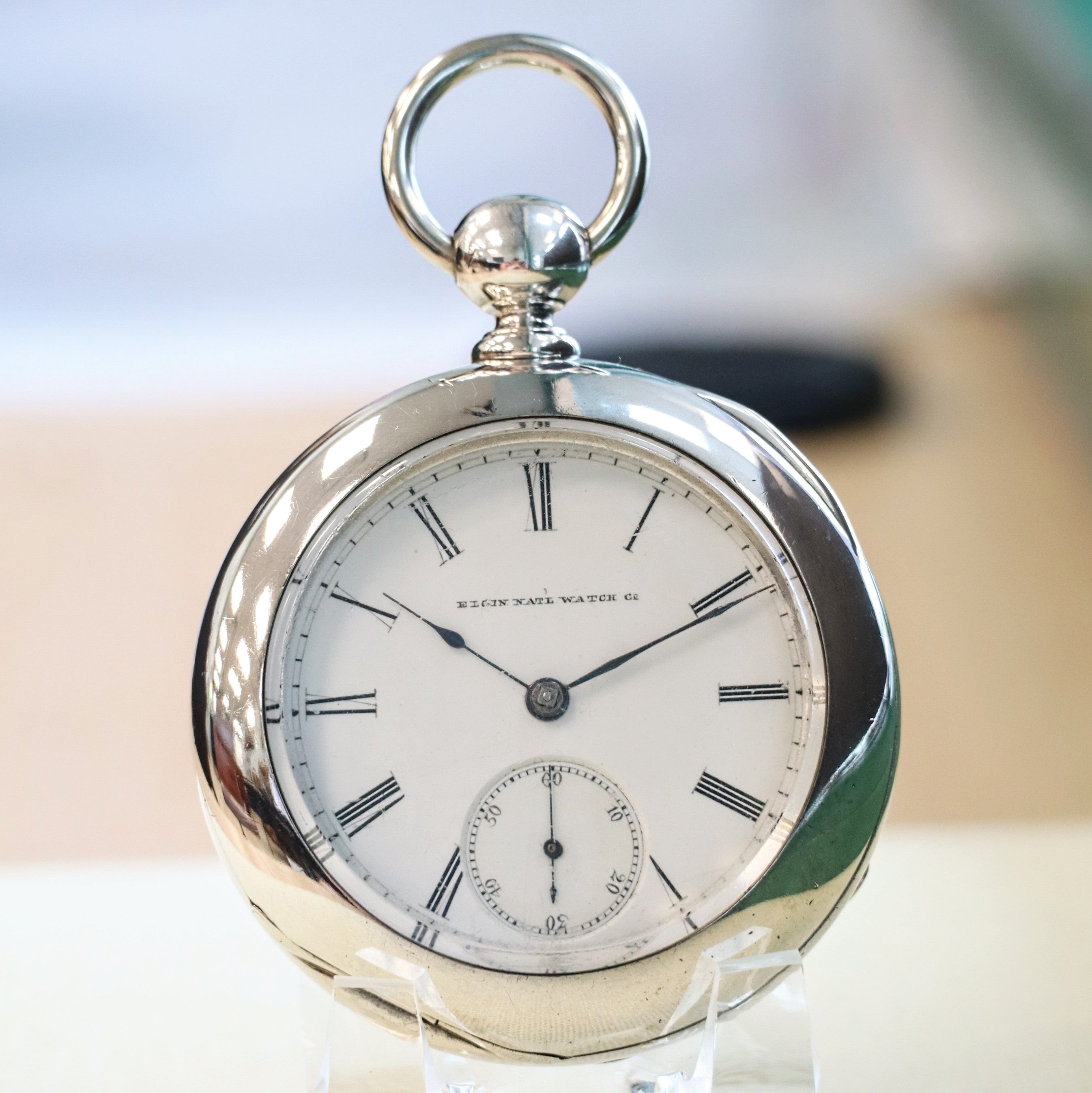 1883 ELGIN Pocket Watch Openface 18s Grade 81 Key Wind 13 Jewels