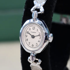 Timex Gala Watch Women\'s Watch Hand Wind Mechanical Mesh Silver Bracelet Vtg TIMEX GALA Vintage Women main image 3