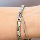 Ladies TIMEX Mechanical Watch  Vintage Stainless Steel Mesh Bracelet Wristwatch