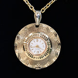 1967 CARAVELLE by Bulova Ladies Pendant 7 Jewels Watch with GP Link Chain 24"