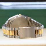 NOS PULSAR Quartz Watch Ref. PPX108 Day/Date Two-Tone Case & Bracelet Wristwatch Box & Papers!