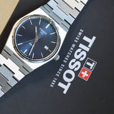 TISSOT PRX Quartz Watch Blue Dial Ref. T137.410 - ALL Original Box, Sleeve & Papers