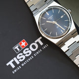 TISSOT PRX Quartz Watch Blue Dial Ref. T137.410 - ALL Original Box, Sleeve & Papers