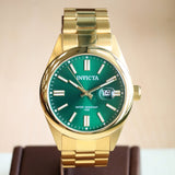INVICTA Pro Diver Men's Watch Quartz Green Dial ALL S.S. Wristwatch Ref. 38464 - ALL Original!