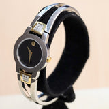 Ladies MOVADO Amorosa Watch Two-Tone Bangle Bracelet Wristwatch Ref. 81 E4 1842 - Double Box & Papers!