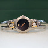 Ladies MOVADO Amorosa Watch Two-Tone Bangle Bracelet Wristwatch Ref. 81 E4 1842