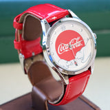 COCA-COLA Watch Christmas Holiday Polar Bear Quartz Wristwatch