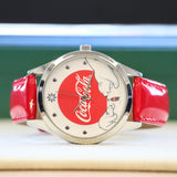 COCA-COLA Watch Christmas Holiday Polar Bear Quartz Wristwatch