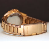 FOSSIL Ladies Mini Glitz Watch Date Indicator Diamond Bezel All Rose Gold S.S. - ES-2889 Box & Papers!