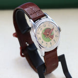 1940s US Time Bambi Disney Mechanical Watch U.S.A. Made Vintage Wristwatch