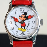 1970s BRADLEY Mickey Mouse Wristwatch Walt Disney Production Swiss Made Vintage Watch