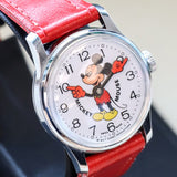 1970s BRADLEY Mickey Mouse Wristwatch Walt Disney Production Swiss Made Vintage Watch