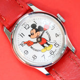 1970s BRADLEY Mickey Mouse Wristwatch Walt Disney Production Swiss Made Vintage Watch