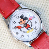 1970s BRADLEY Mickey Mouse Wristwatch Walt Disney Production Swiss Made Vintage Watch