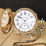 1912 BURLINGTON SPECIAL Pocket Watch 19J ADJs Grade 274 U.S.A. Hunter G.F. Case w/ Chain