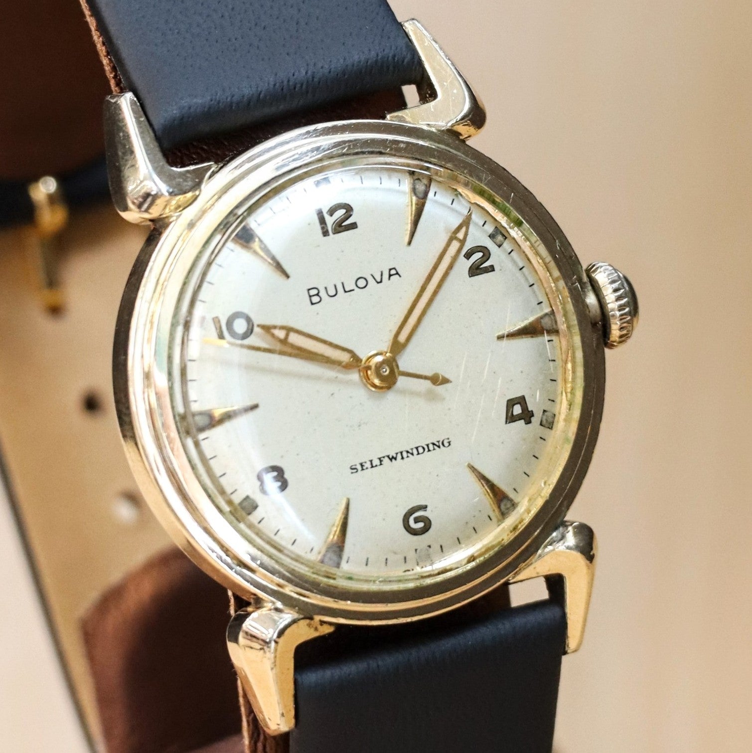 1953 BULOVA Clipper Selfwinding Dress Watch 17 Jewels 10CSC Swiss Made Wristwatch