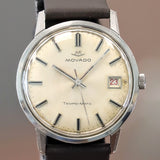 Vintage MOVADO Tempo-Matic Watch 25 Jewels Cal. 608 Sub-Sea Automatic Date Wristwatch