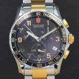 VICTORINOX FieldForce Swiss Army Chrono Classic Watch Model 241170 ALL S.S. Two Tone Wristwatch