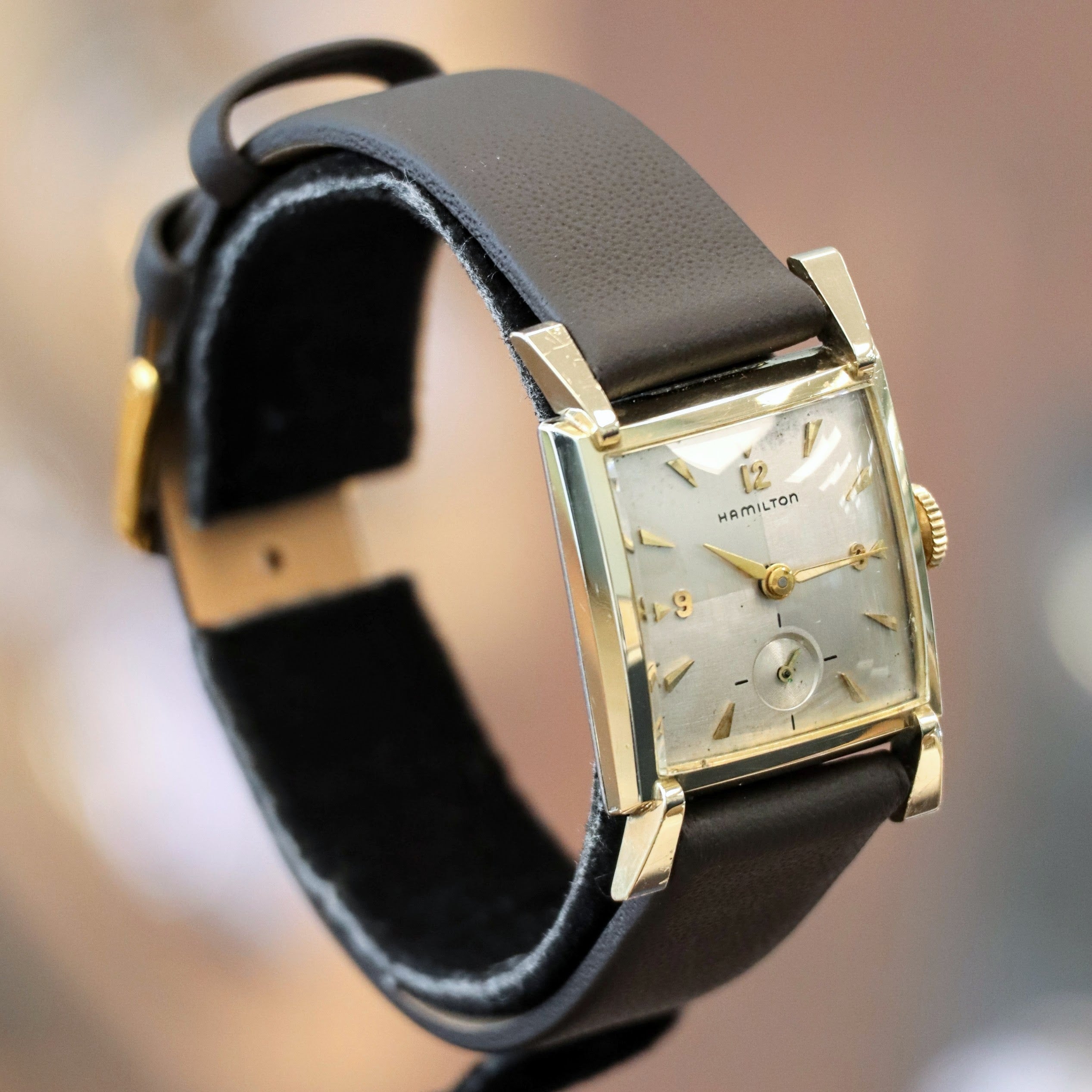 1955 HAMILTON Trent Watch 22 Jewels 770 Made 10K