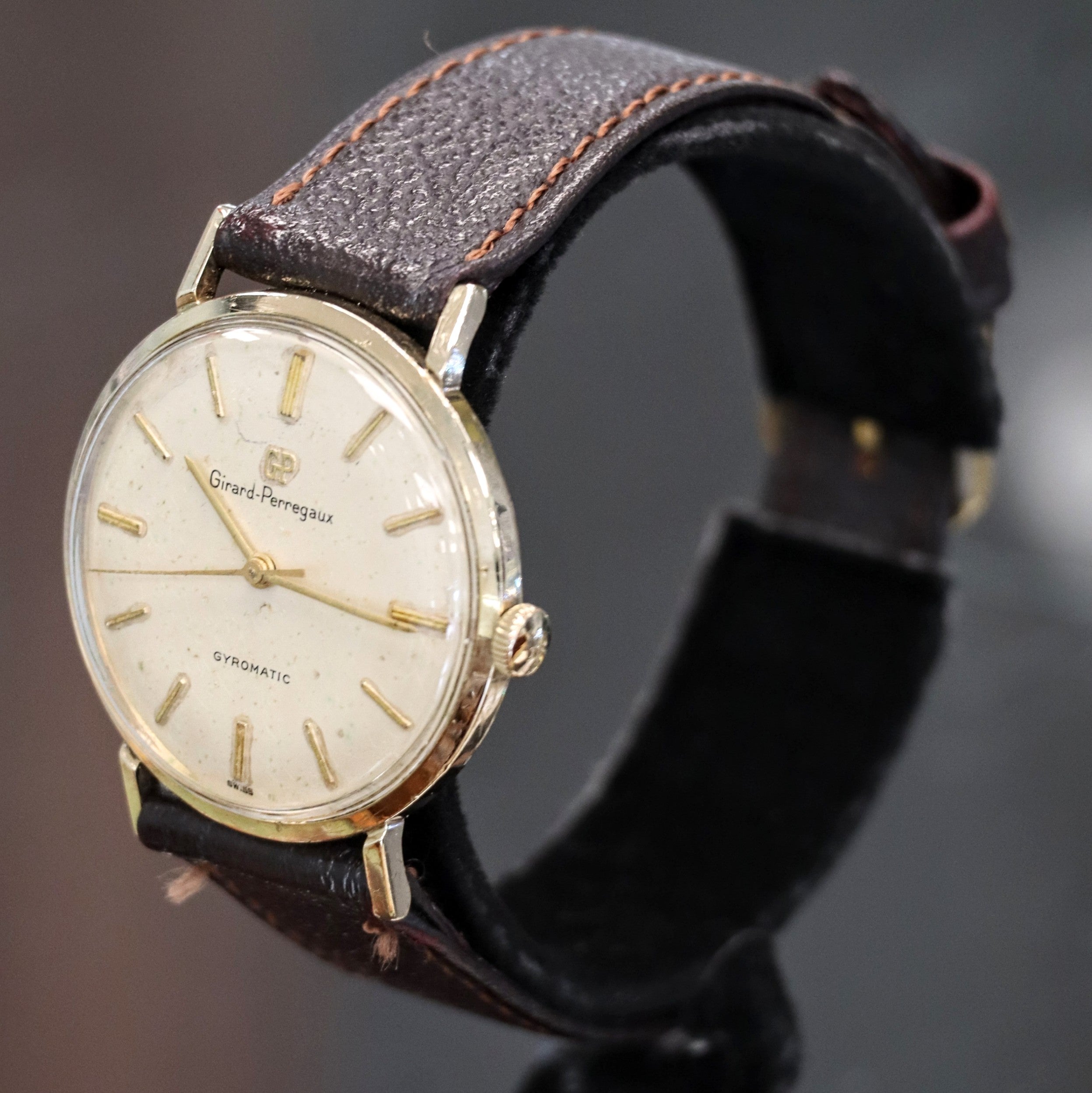 Vintage GIRARD-PERREGAUX Gyromatic Watch 17 Jewels 10K GF