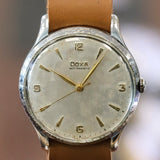 1950 Jumbo DOXA Watch Cal. FEF 380 15 Jewels Wristwatch Swiss Made ALL S.S.