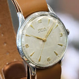 1950 Jumbo DOXA Watch Cal. FEF 380 15 Jewels Wristwatch Swiss Made ALL S.S.