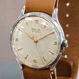 1950 Jumbo DOXA Watch Cal. FEF 380 15 Jewels Wristwatch Swiss Made ALL S.S.