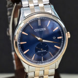 CITIZEN Weekender Eco-Drive Watch BV1113-53L ALL Two-Tone S.S. Blue Dial - Box & Papers!