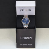 CITIZEN Weekender Eco-Drive Watch BV1113-53L ALL Two-Tone S.S. Blue Dial - Box & Papers!