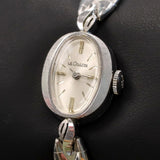 1940 Ladies LeCoultre Cocktail Watch 17 Jewels Cal. K840 ALL 10K White Gold Filled Wristwatch