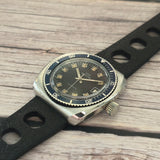 Vintage Glycine Airman Automatic Watch 313 144 Date Black Dial Diver Wristwatch