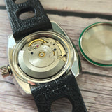 Vintage Glycine Airman Automatic Watch 313 144 Date Black Dial Diver Wristwatch