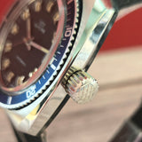 Vintage Glycine Airman Automatic Watch 313 144 Date Black Dial Diver Wristwatch