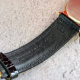 Vintage Hamilton Hydro Conduit Company Watch Coin Style 33mm Quartz Wristwatch