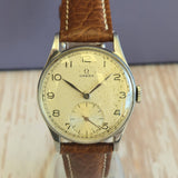 1944 Omega Jumbo Watch 2390 Cal. 30T2 15 Jewels 33mm WWII Era Wristwatch - RARE