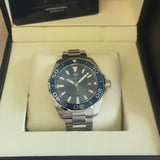 TAG Heuer Aquaracer Watch WAY101C.BA0746 Blue Dial ALL S.S. 43mm - Box & Papers