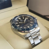 TAG Heuer Aquaracer Watch WAY101C.BA0746 Blue Dial ALL S.S. 43mm - Box & Papers