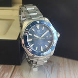 TAG Heuer Aquaracer Watch WAY101C.BA0746 Blue Dial ALL S.S. 43mm - Box & Papers