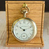 1890s Waltham Pocket Watch Open face 18s Grade Crescent St. Adjusted 17 Jewels