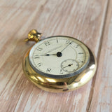 1890s Waltham Pocket Watch Open face 18s Grade Crescent St. Adjusted 17 Jewels