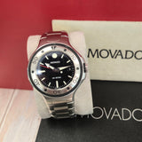 Movado Series 800 Diver Watch 84.C2.1895 ALL S.S. Wristwatch 200M - Outer Box
