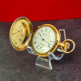 1885 Waltham Pocket Watch Grade Wm. Ellery 11 Jewels 6s Engraved Hunter G.F. Case