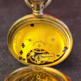 1885 Waltham Pocket Watch Grade Wm. Ellery 11 Jewels 6s Engraved Hunter G.F. Case