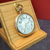 1919 ELGIN Pocket Watch Openface 16s Lever Set G.F. Grade 466 17J ADJ. U.S.A.