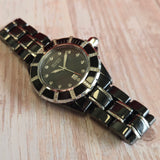 Bulova Accu Swiss Ladies Watch 65R156 Mirador Diamond Date 36mm Ceramic Wristwatch