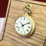 Vintage Elgin Alarm Pocket Watch 17 Jewels Swiss Roman Numerals 978 - With Chain
