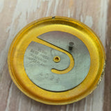 Vintage Elgin Alarm Pocket Watch 17 Jewels Swiss Roman Numerals 978 - With Chain