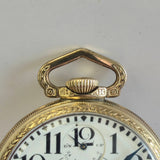 1932 Waltham Vanguard Railroad Pocket Watch Up & Down 16s 23 Jewels 6 ADJ
