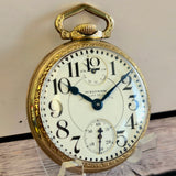 1932 Waltham Vanguard Railroad Pocket Watch Up & Down 16s 23 Jewels 6 ADJ